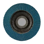 Ø 125 mm, korn 40, zirkonlærred med fiberbagplade, type KZ563, skrå