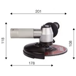 SUHNER vinkelsliber FSM 1:1 til Ø 180 mm skiver. Passer på G 28.