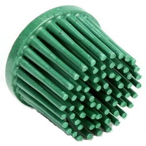 Scotch-Brite Roloc Bristle rondel, ø 25.4 mm x 15.8 mm, korn 50, grøn
