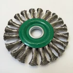 Ø 115 x 14 mm, M14 gevind, 0,50 mm snoet rustfri tråd