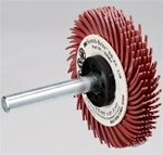 3M Bristle ZB børste Ø 75 mm, 6 mm skaft, korn 220, rød