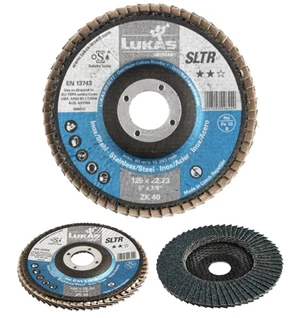 Ø 115 mm, korn 40, med fiberbagplade