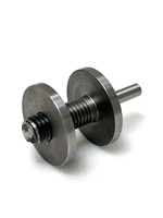 Mandrel (holder) 6 mm skaft med M12 gevind, 30 mm gevindstykke og spændflange, f/scotch-brite