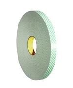 3M dobbeltklæbende skumtape type 4032, 19 mm x 66 mtr. 0,8 mm tykkelse.