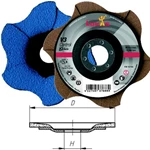 Ø 125 mm, korn 40, zirkonkorund, fiberbagplade