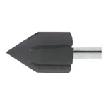 Valsekegleform Ø 7 x 13 mm, med 3 mm skaft