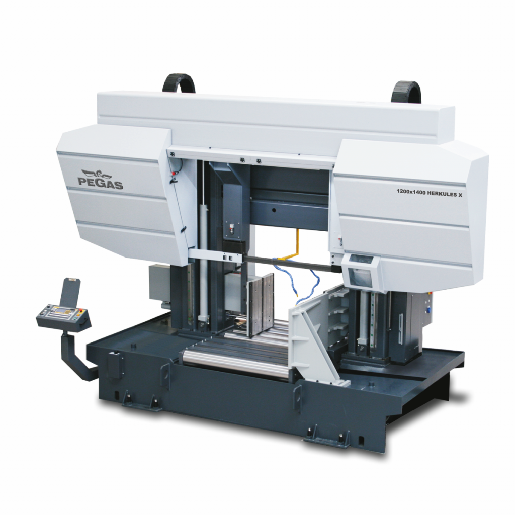 Dobbeltsøjlede båndsave