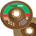 Ø 125 mm, korn 60, zirkonlærred med fiberbagplade, type KZ563