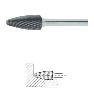 Ø 6 x 18 mm, 6 mm skaft, krydsfortanding Z42, Inox/steel