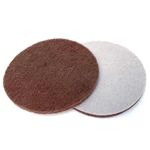 Matterrondel ø 150 mm, kvalitet VERY FINE, rødbrun, med velcro